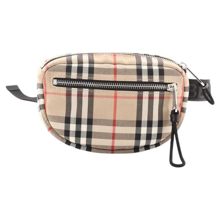 Burberry Cannon Bum Bag Vintage Check Canvas Small at 1stDibs