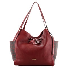 Burberry Canterbury Panels Tassel Tote Leather Small