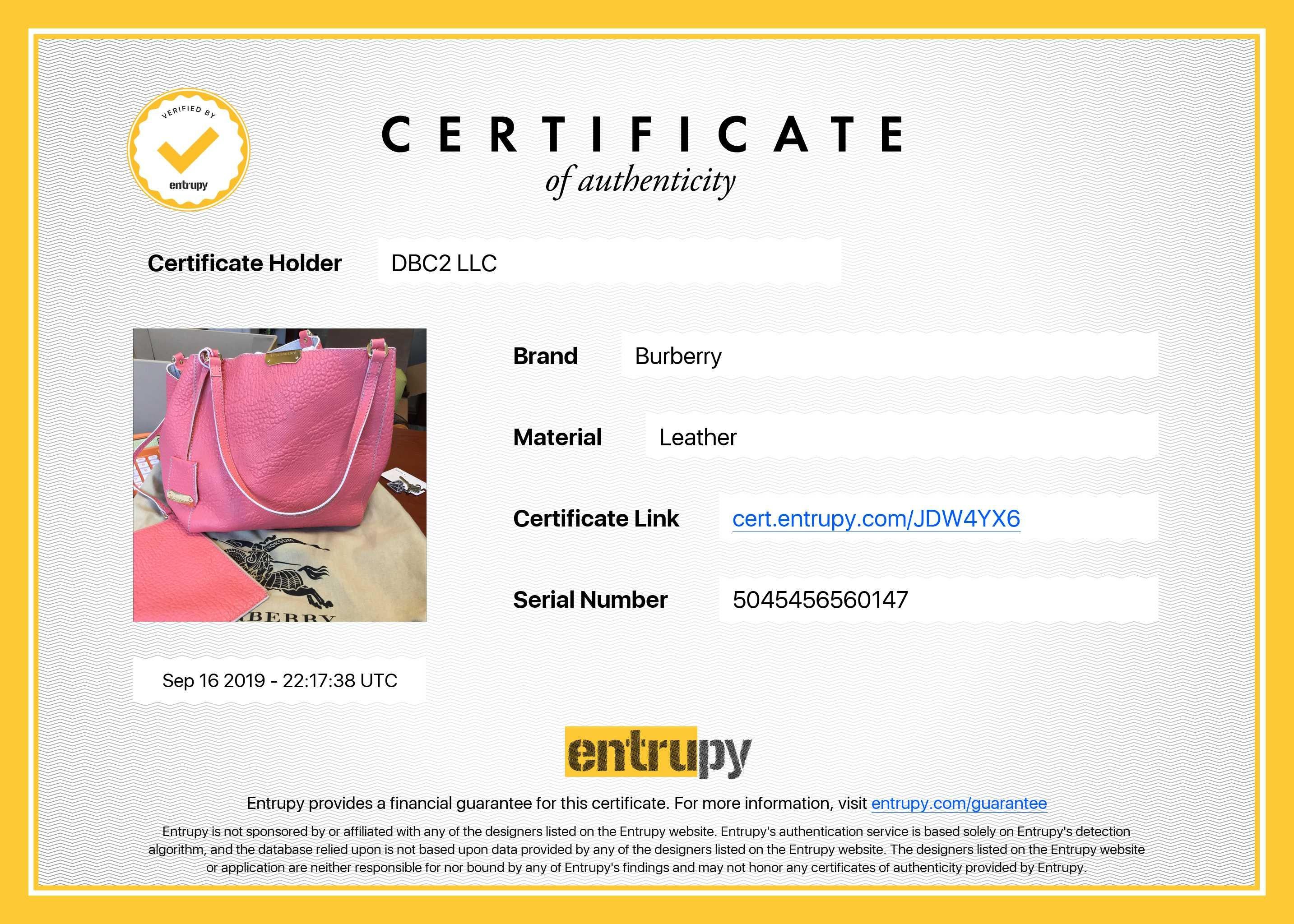 Burberry Canterbury Rose Pink Embossed Check Tote Handbag For Sale 4