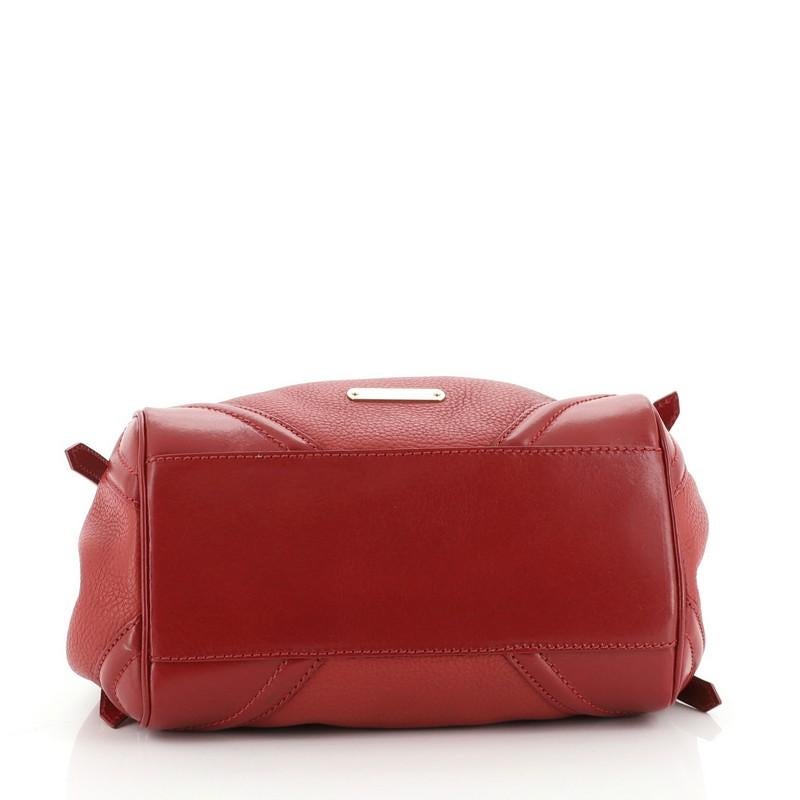 burberry red leather bag