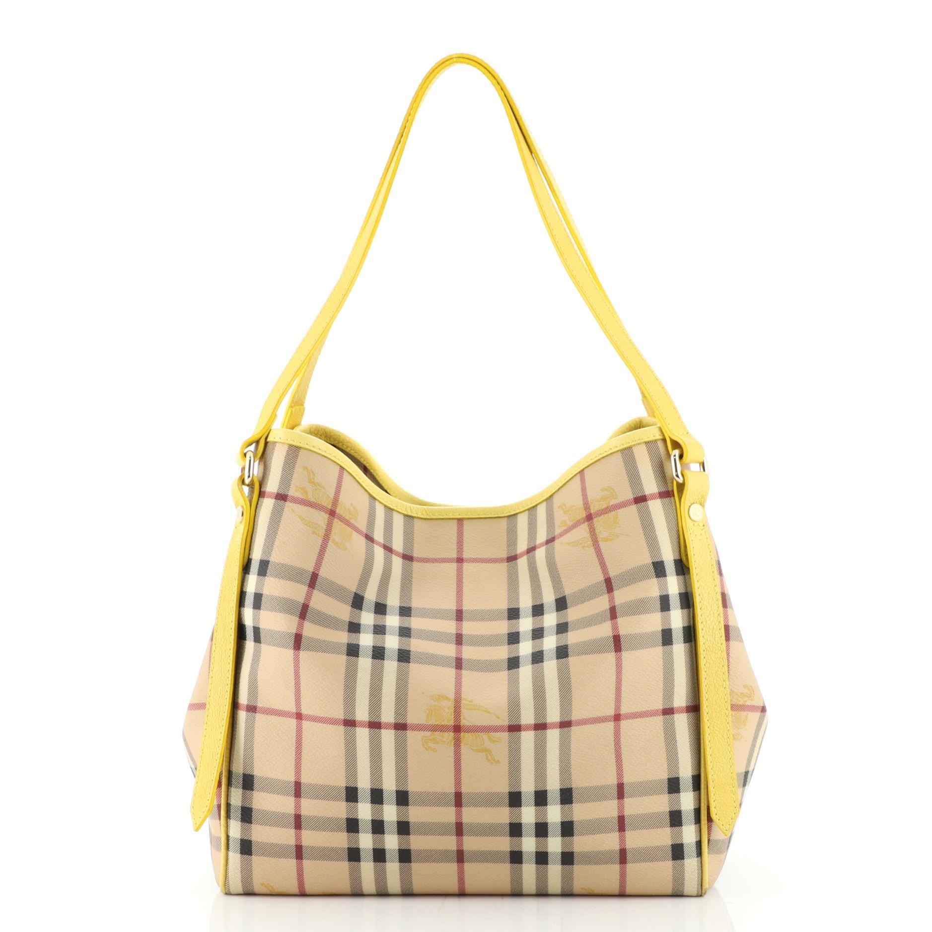 Burberry Canterbury Tote Haymarket Coated Canvas Small at 1stDibs