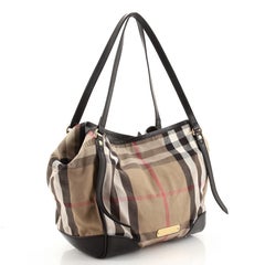 Burberry Canterbury Tote House Check Canvas Small