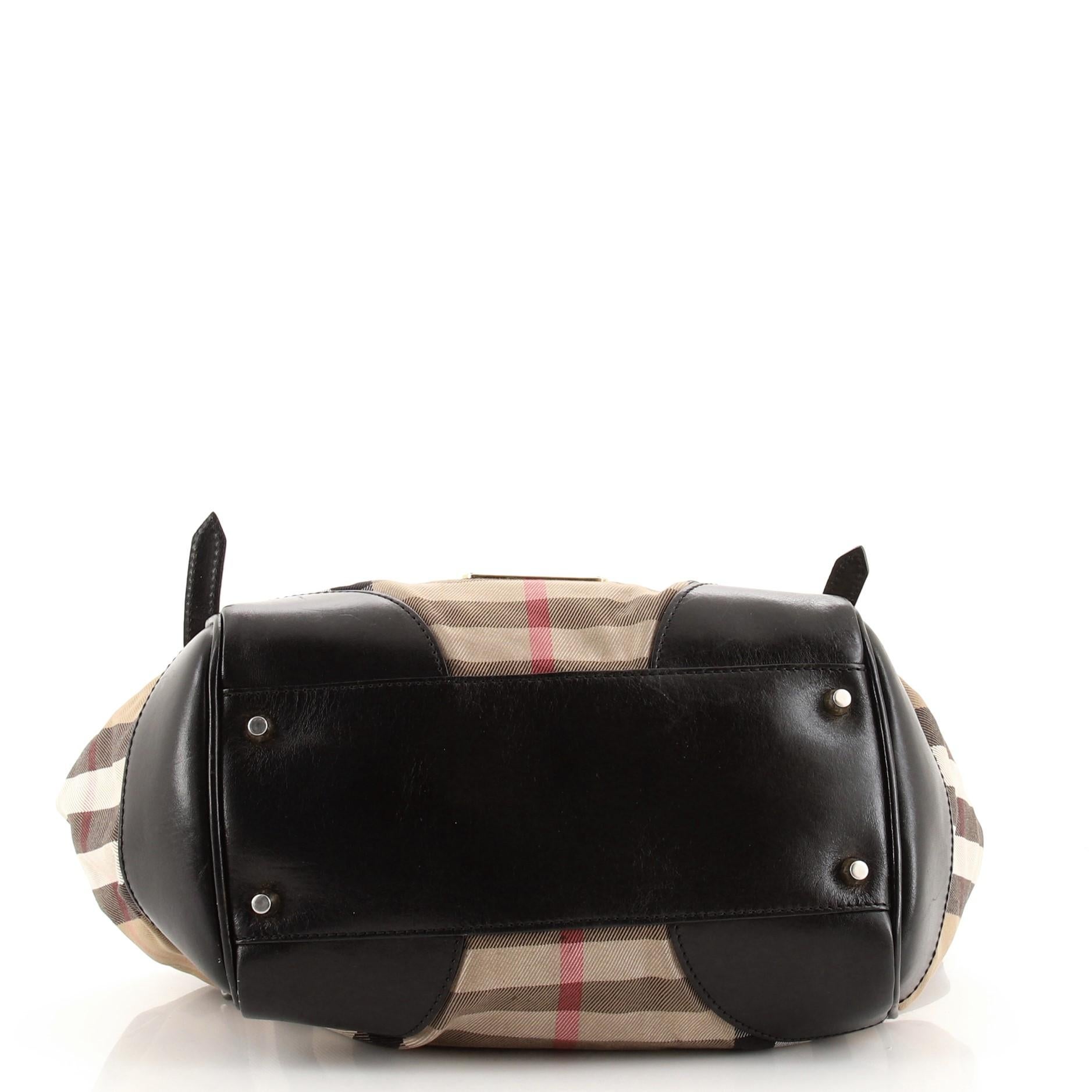 Burberry Canterbury Tote House Kariertes Segeltuch Klein im Zustand „Gut“ in NY, NY