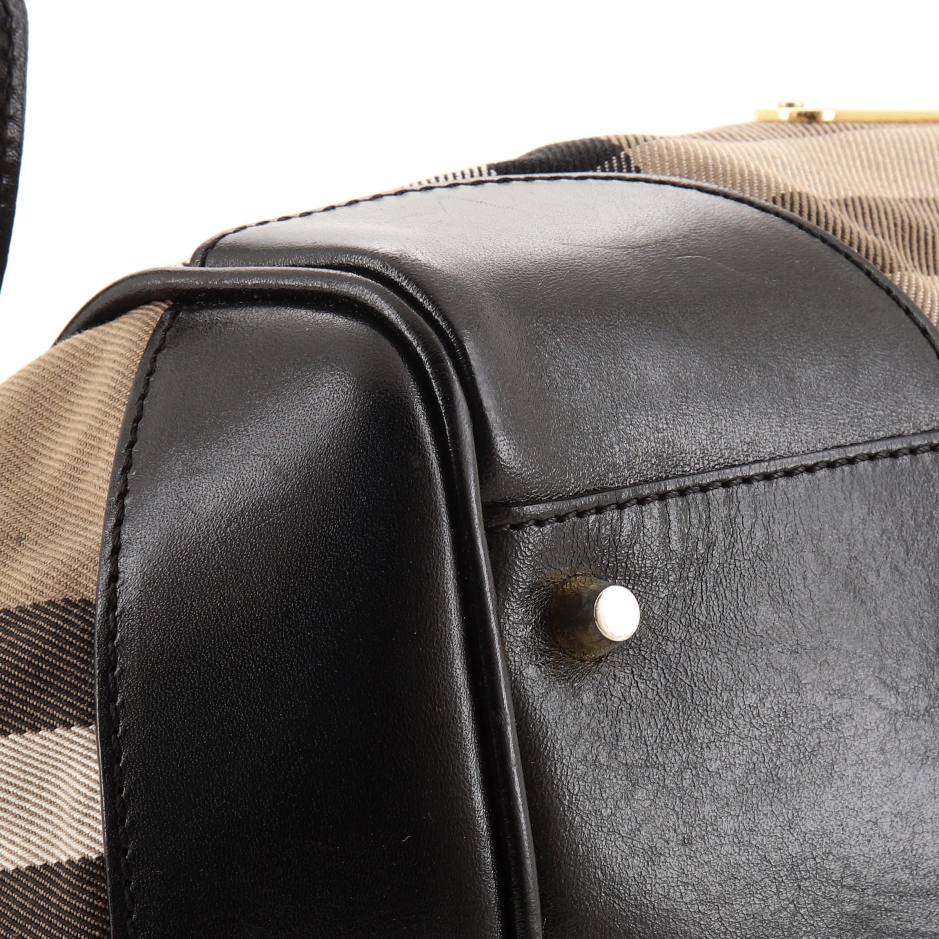 Burberry Canterbury Tote House Kariertes Segeltuch Klein 1