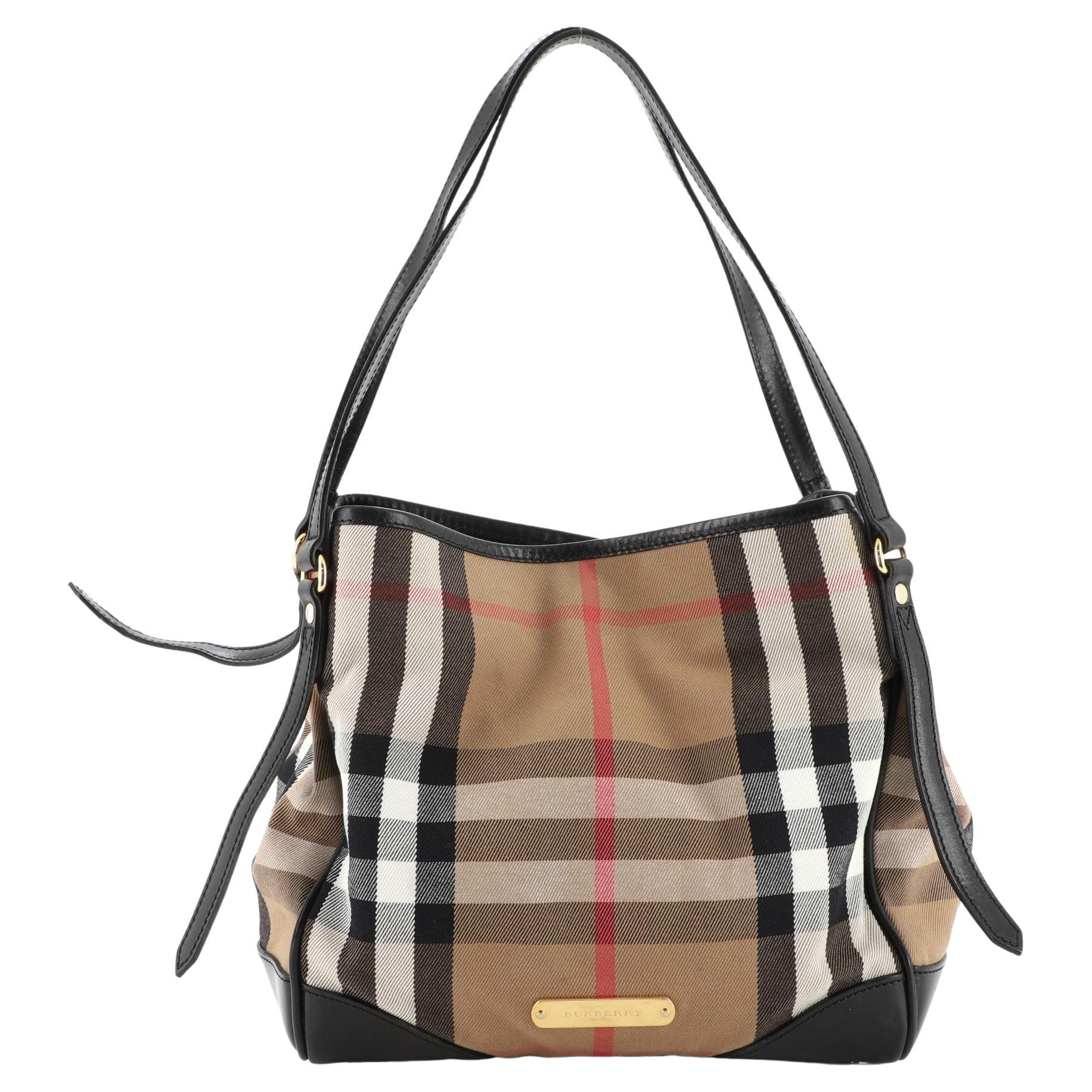 Burberry Canterbury Tote House Check Canvas petit modèle