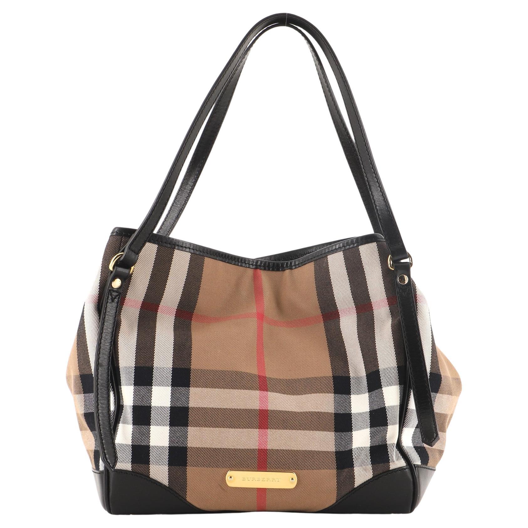 Burberry Canterbury Tote House Check Canvas Small at 1stDibs