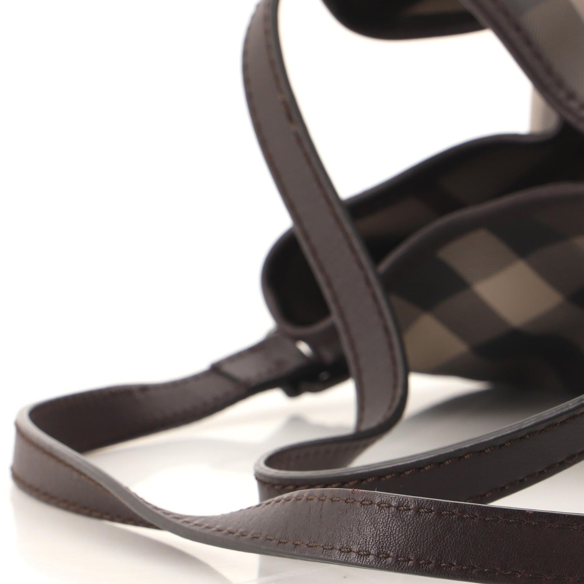 Burberry Canterbury Tote Geräuchertes Karo Beschichtetes Segeltuch Klein 2