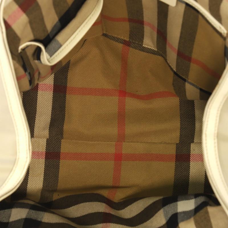 Beige Burberry Canterbury Tote Trench Canvas Medium