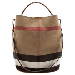 Burberry Canvas Check Susanna Bucket Bag