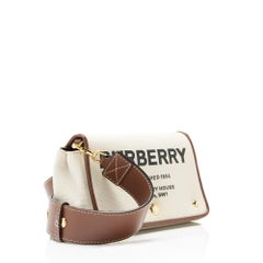 Petit sac à bandoulière Burberry en toile Horseferry