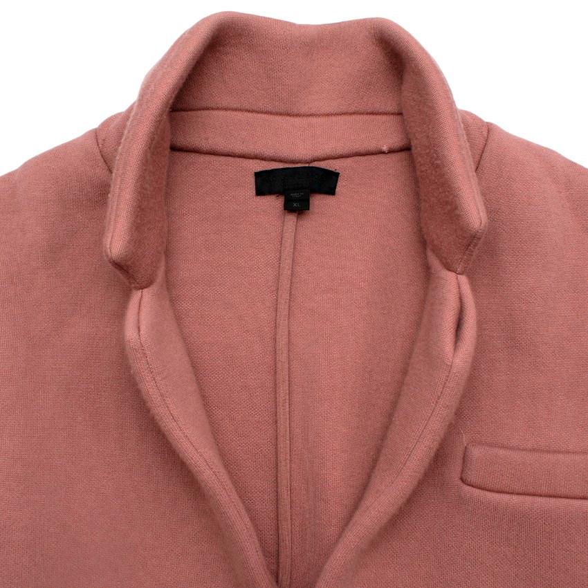 Burberry Cashmere Blend Blush Pink Single Breasted Coat - US 10 In Excellent Condition For Sale In London, GB
