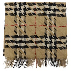 Burberry Cashmere Tinsel Check Scarf
