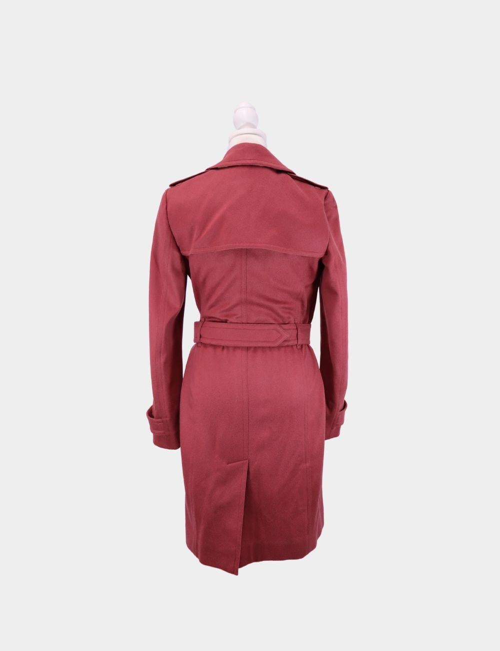 Abrigo Burberry Cashmere Trench Talla UK 8 en Bueno Estado en Amman, JO