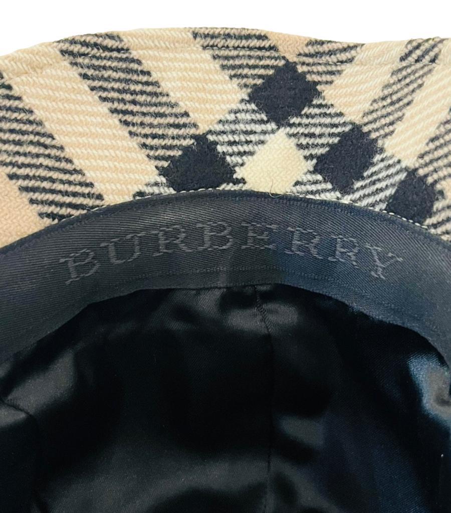 Burberry Cashmere & Wool Nova Check Hat/Cap 1