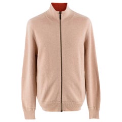 Burberry Cashmere Zip Up Turtleneck Jacket L