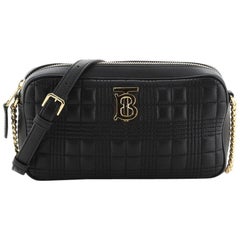 Burberry Chain Camera Bag Quilted Leather Mini