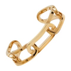 Brazalete Burberry de eslabones de cadena en tono dorado
