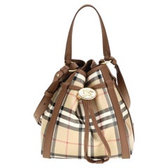 Burberry Check Bucket Bag – Beige