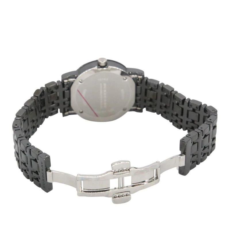 Reloj de cuarzo con esfera de ceramica a cuadros de Burberry BU1871