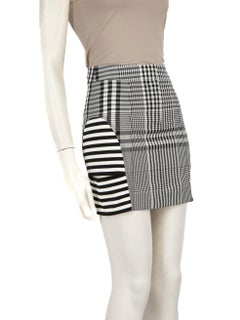 Burberry Check Cut Out Mini Skirt Size XXS