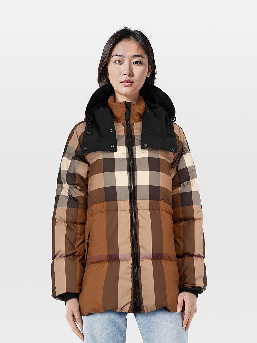 Doudoune à carreaux avec capuche Burberry Taille S
