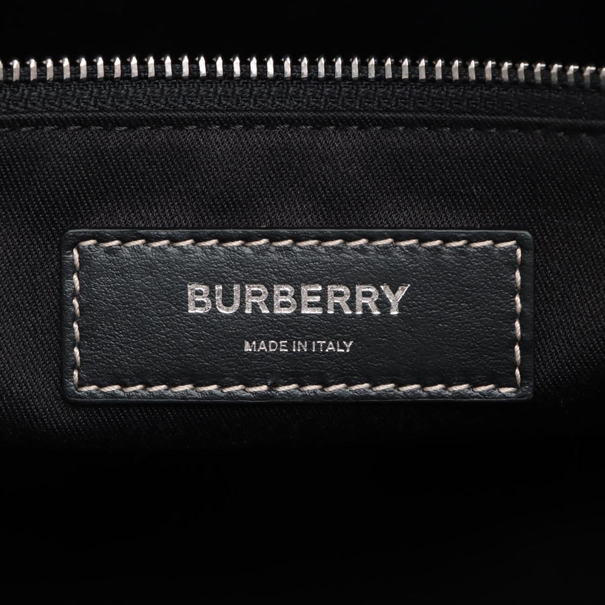 Bolso Boston de piel a cuadros Burberry Marrón 9