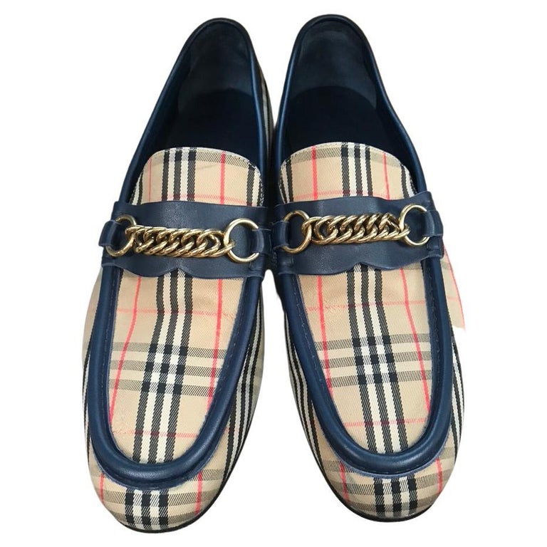 BURBERRY check mens loafers size 44 NEW (other) at 1stDibs | burberry mens  loafers