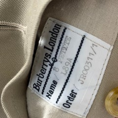 BURBERRY Chelsea Trench Coat S Cotton Beige Circa 1990