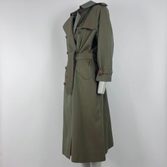 BURBERRY Chelsea Trench Coat M Kaki Circa 1990