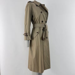 BURBERRY Chelsea Trench Coat S Kaki Circa 1990