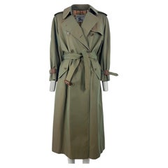 BURBERRY Chelsea Trench Coat M Kaki Circa 1990