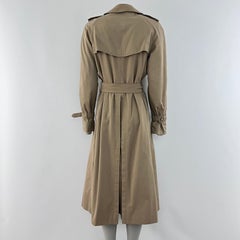 Burberry Chelsea Trench Coat Taille M Beige Cotton 1990