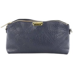 Burberry Chichester Crossbody Bag Embossed Check Leather Small