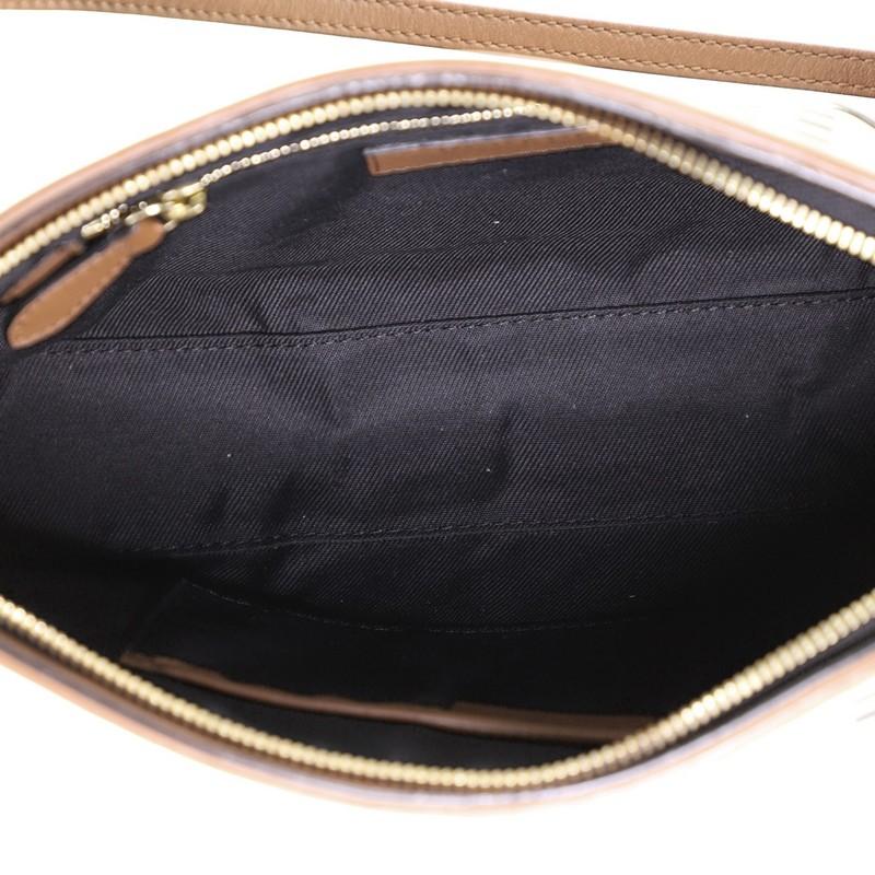 Brown Burberry Chichester Crossbody Bag Horseferry Check Canvas And Leather Small