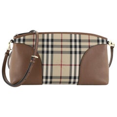 Burberry Chichester Crossbody Bag Horseferry Check Canvas And Leather Small