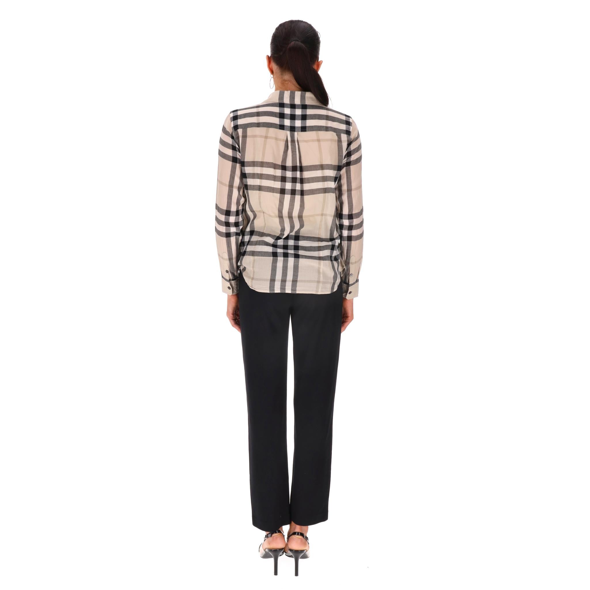 Camicia in cotone Burberry Classic Check In condizioni ottime in vendita a London, GB