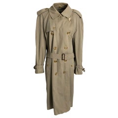 Burberry Classic Trench Coat avec ceinture Mens Vintage Outerwear Sz 48