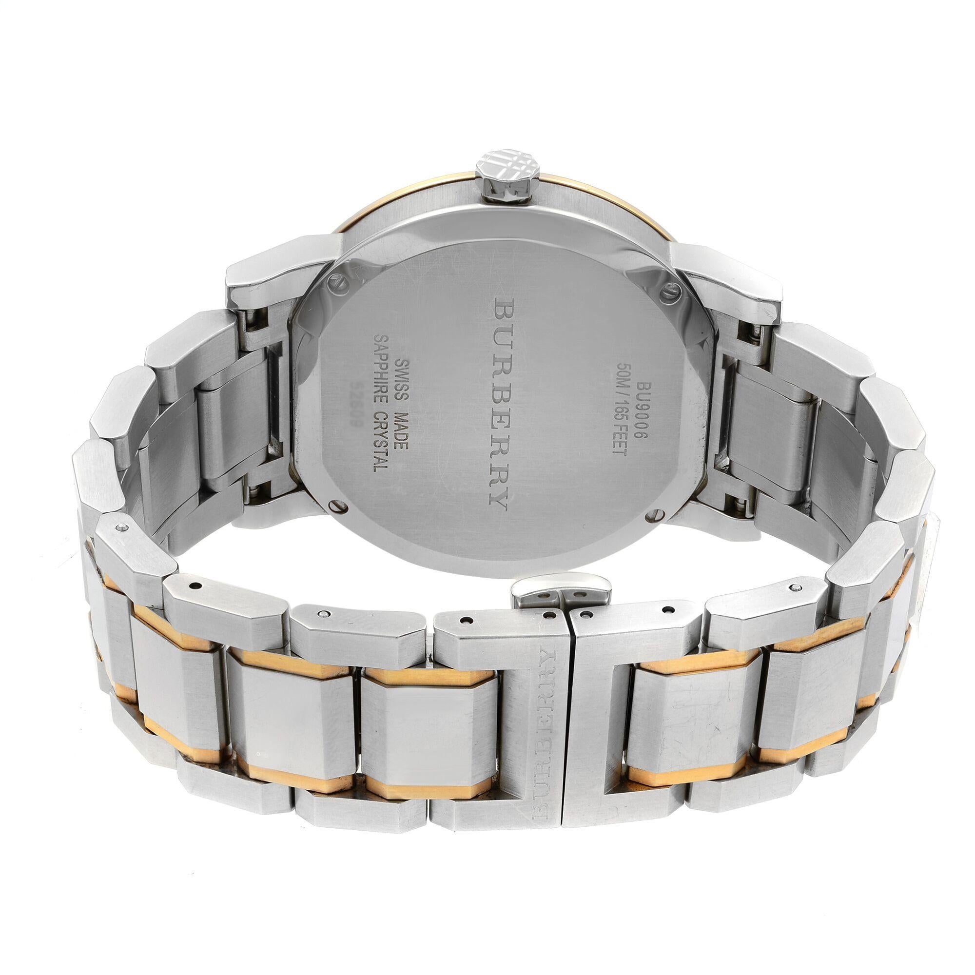 Burberry Classic Two-Tone Silver Dial Quartz Womens Watch BU9006 1
