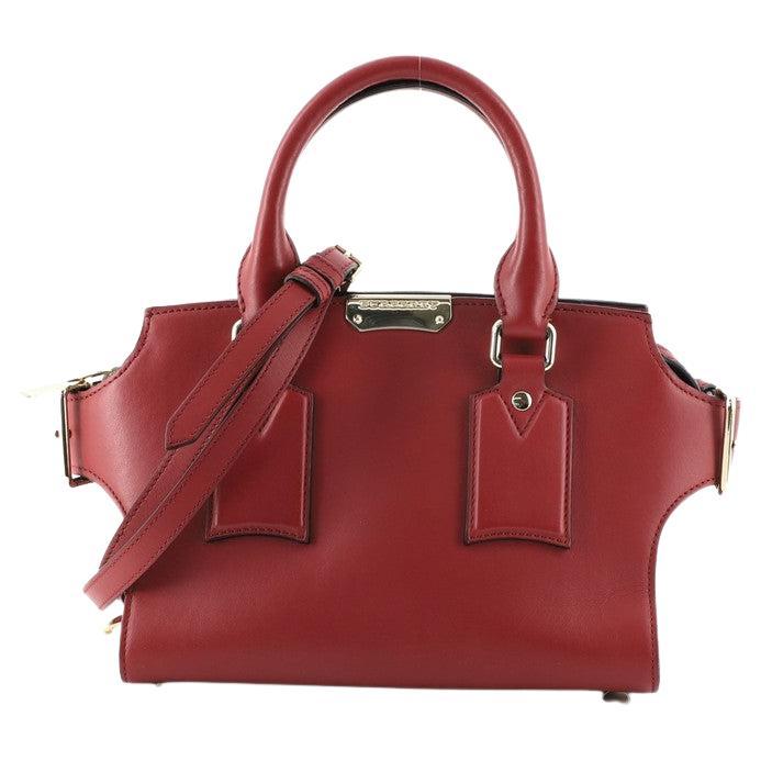 Burberry Clifton Convertible Tote Leather Small