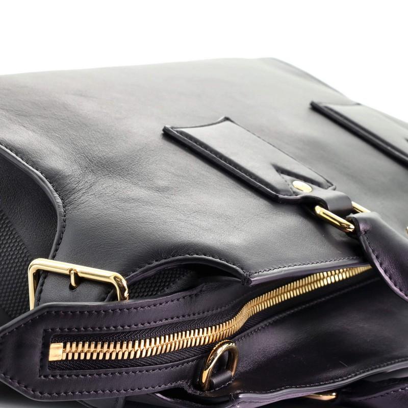 Burberry Clifton Tote Convertibile in Pelle Liscia Media 3