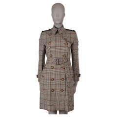 BURBERRY Cappotto in lana marrone beige KENSINGTON TRENCH 6 XS