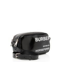 Burberry Coated Canvas Horseferry Print Micro Camera Bag