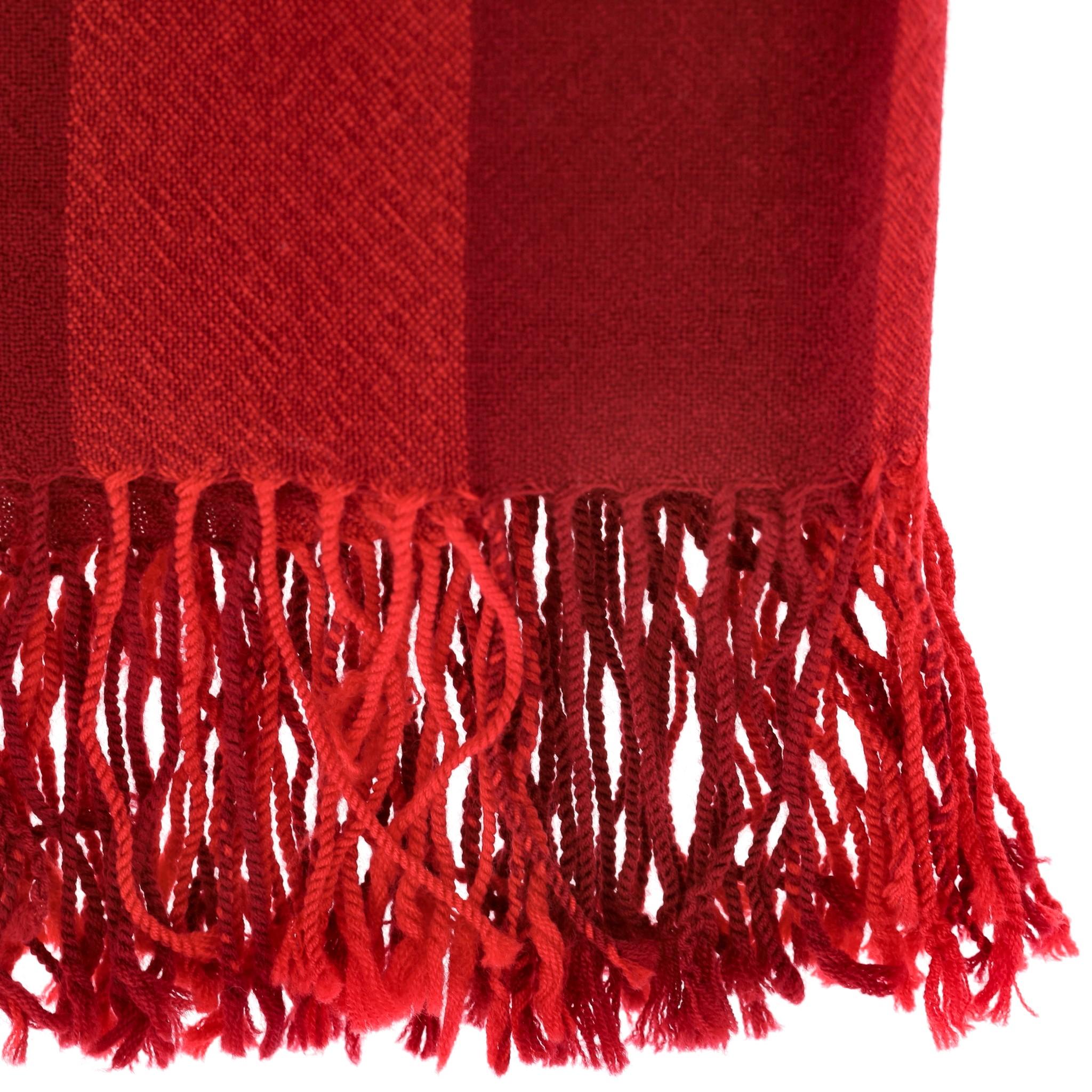 Red Burberry Colette Checked Merino Wool Shape