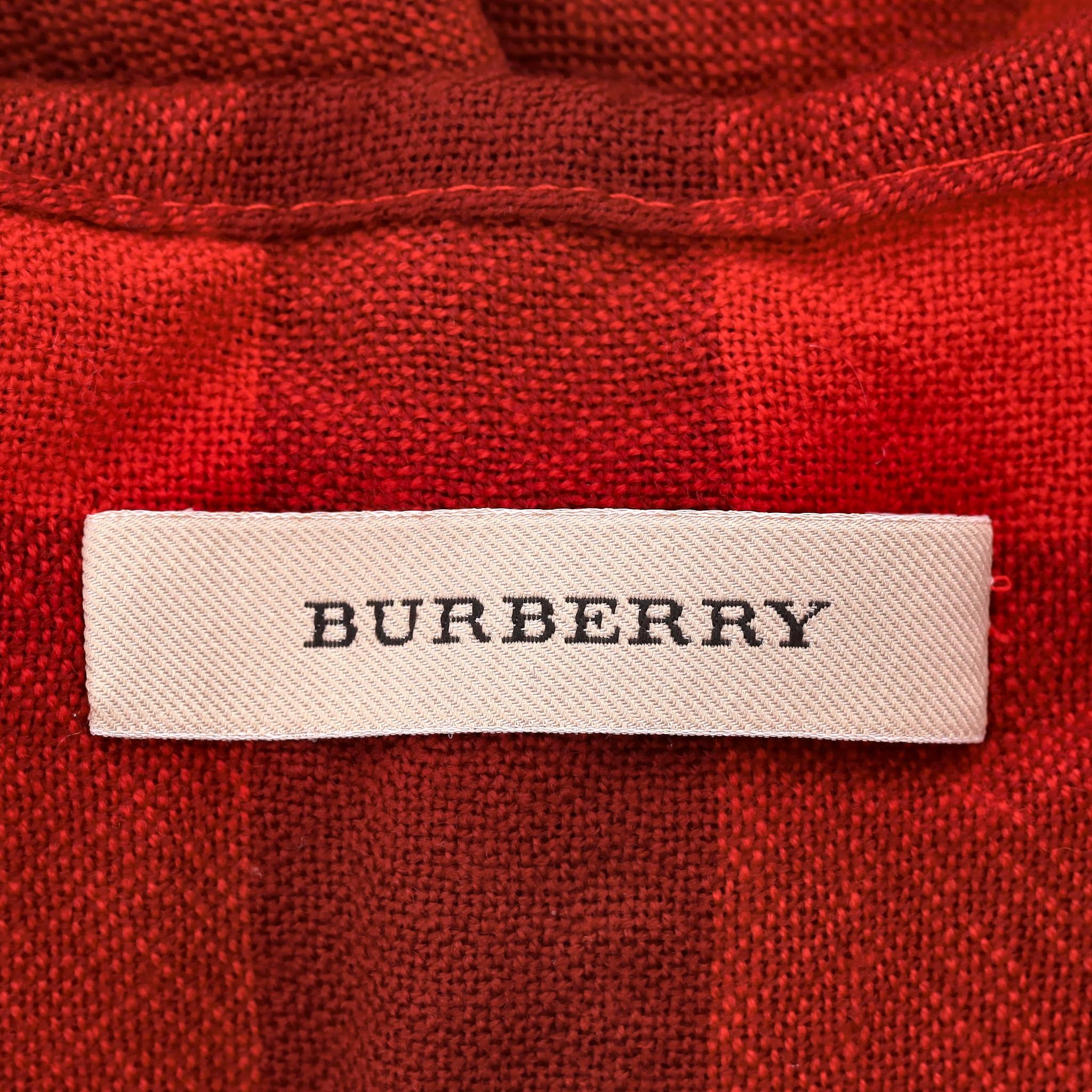 Women's Burberry Colette Checked Merino Wool Shape