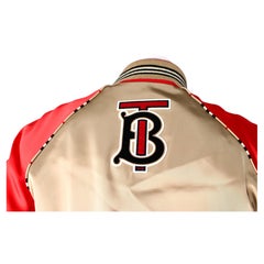 Burberry Colorblock Pattern Bomber Jacket