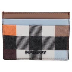 Burberry Colour Block Custodia per carte di credito in pelle
