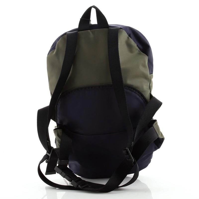 Black Burberry Convertible Backpack Nylon Medium
