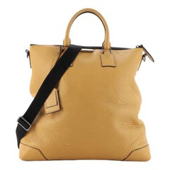 Burberry  Convertible Zip Tote Heritage Grained Leather Large