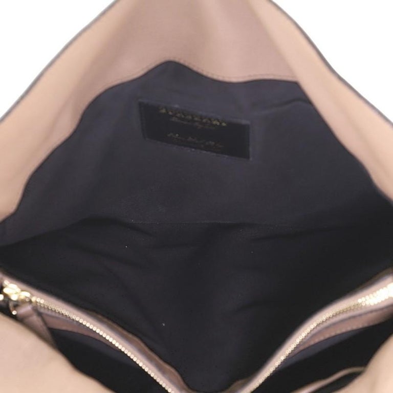 Burberry Cornwall Shoulder Bag Leather and House Check Canvas Medium at