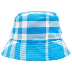 Burberry Cotton Checked Bucket Hat M